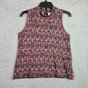 Anthropologie Akemi Kin Petra Women's Sleeveless Mock Neck Knit Top Size S